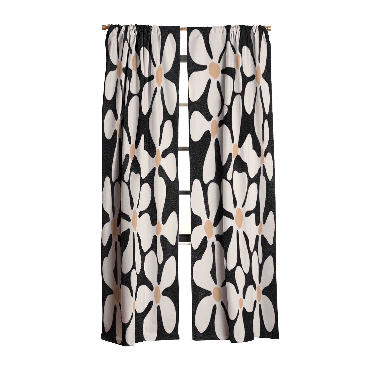DorisciciArt Midnight Bohemian Floral Blackout Non Repeat