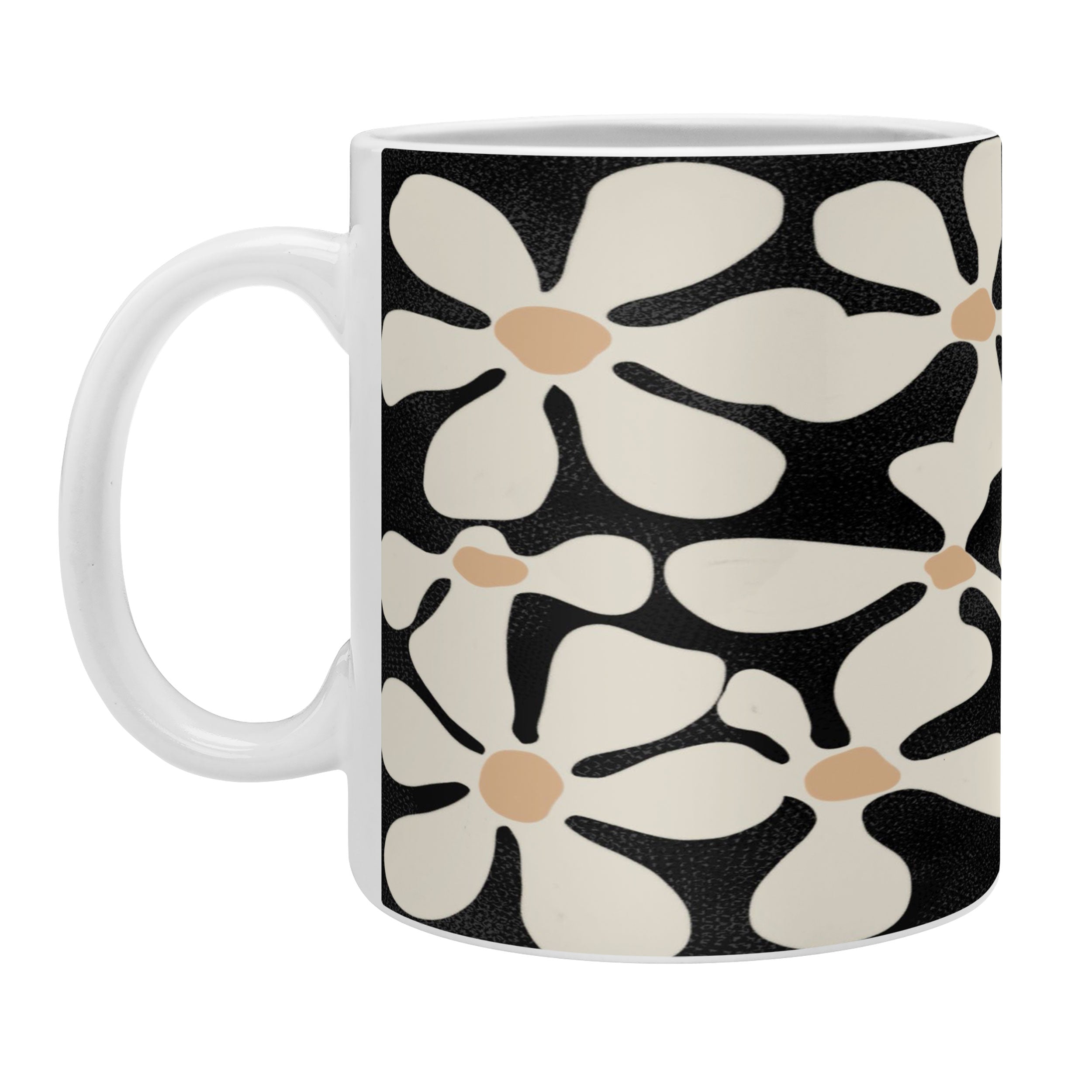 DorisciciArt Midnight Bohemian Floral Coffee Mug