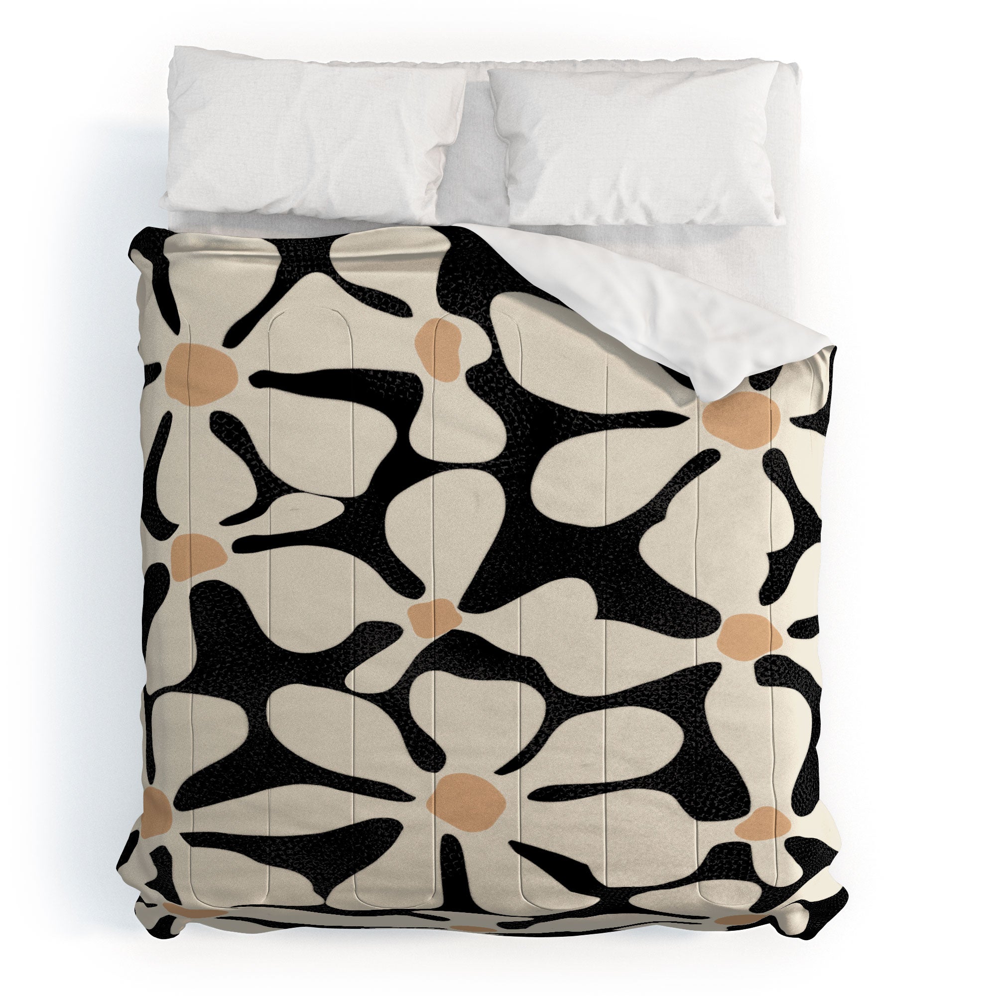 DorisciciArt Midnight Bohemian Floral Comforter