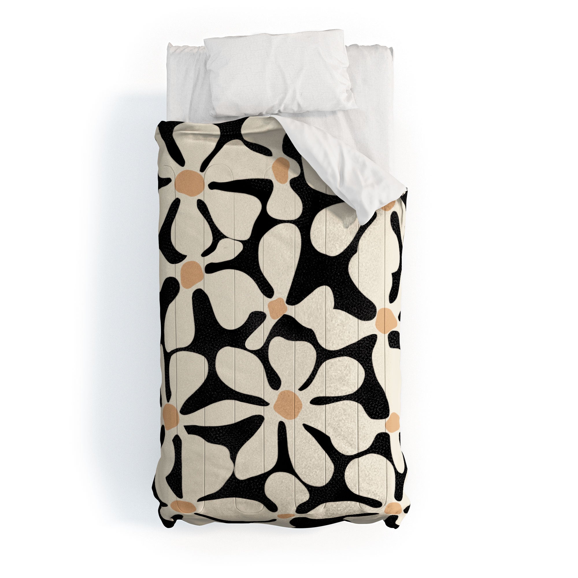DorisciciArt Midnight Bohemian Floral Comforter