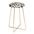 DorisciciArt Midnight Bohemian Floral Counter Stool