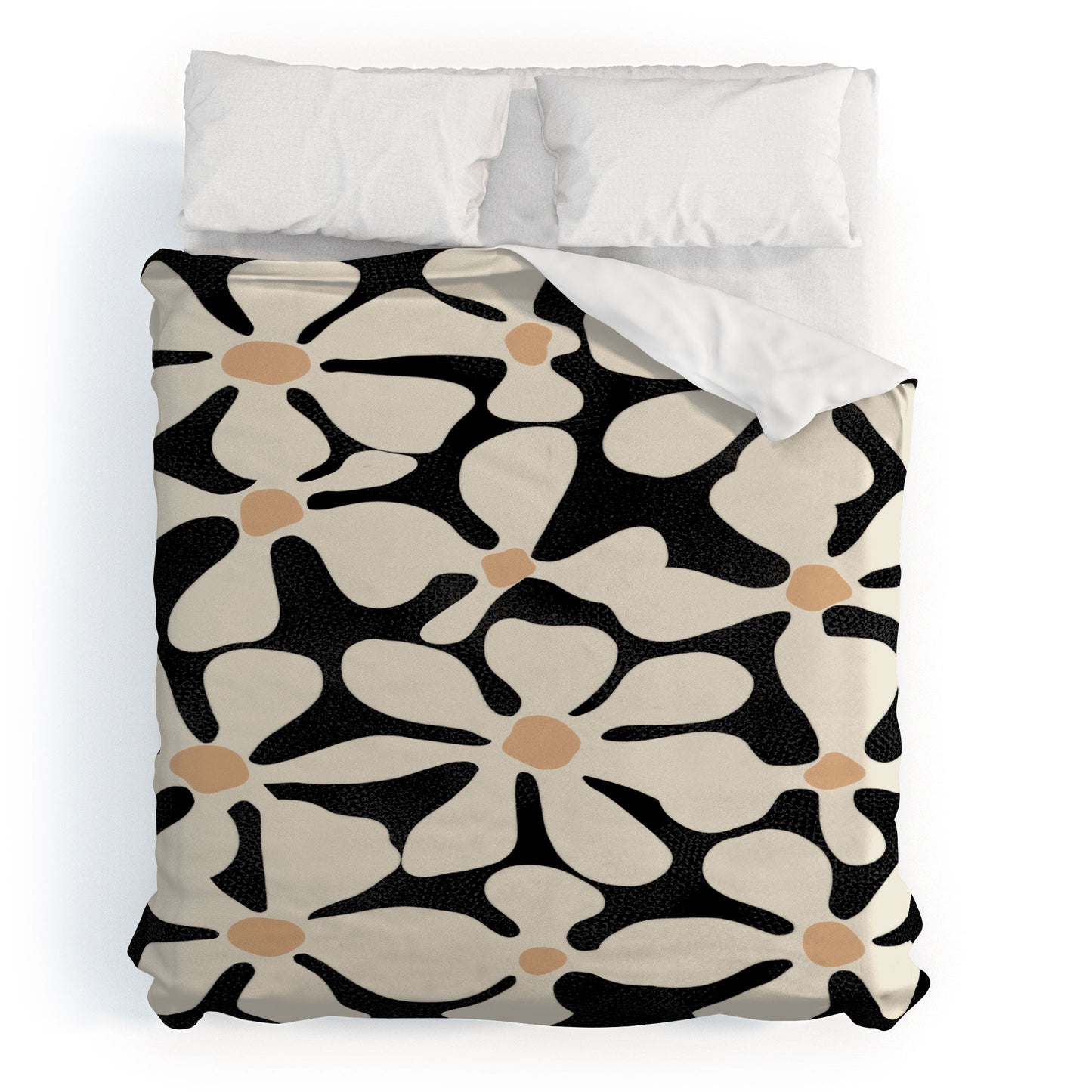 DorisciciArt Midnight Bohemian Floral Duvet Cover