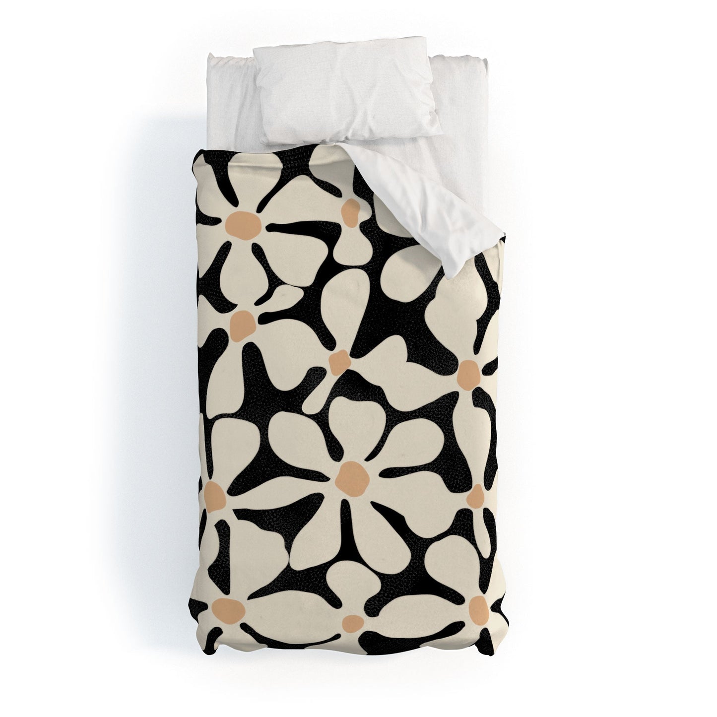 DorisciciArt Midnight Bohemian Floral Duvet Cover