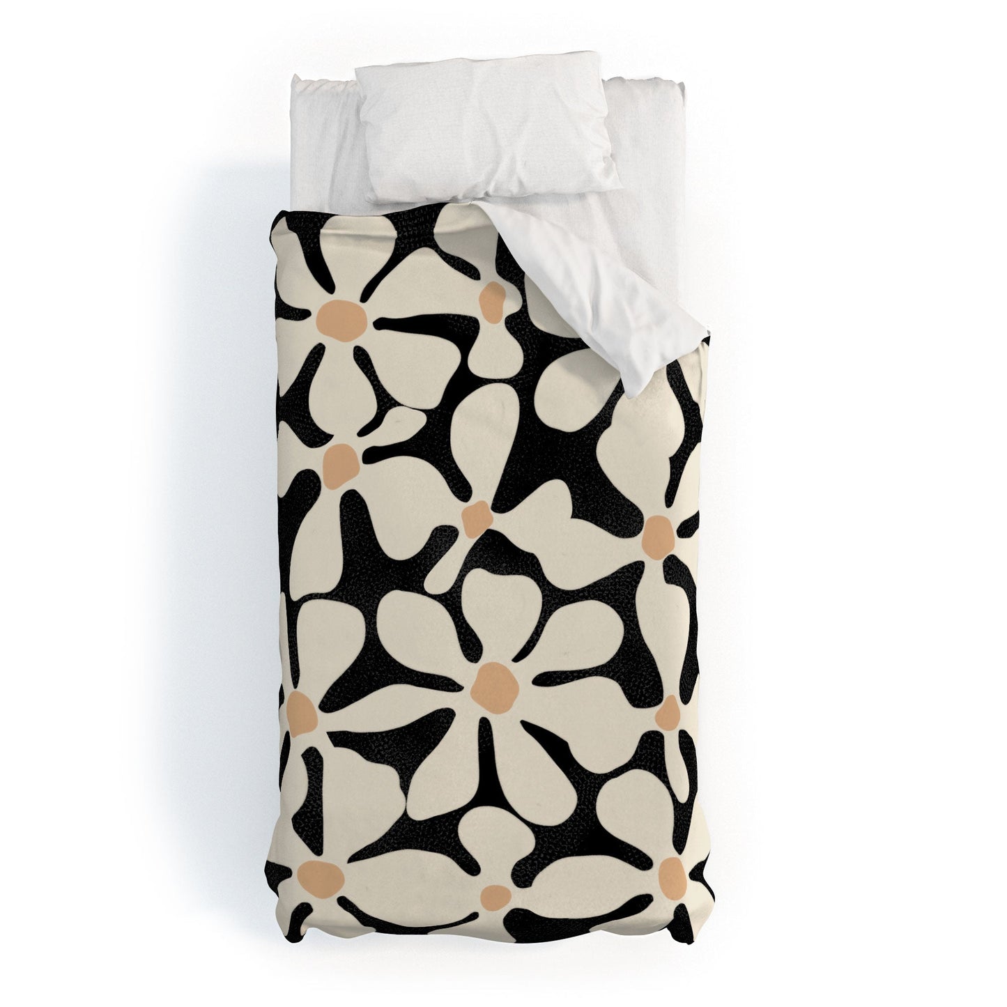 DorisciciArt Midnight Bohemian Floral Duvet Cover