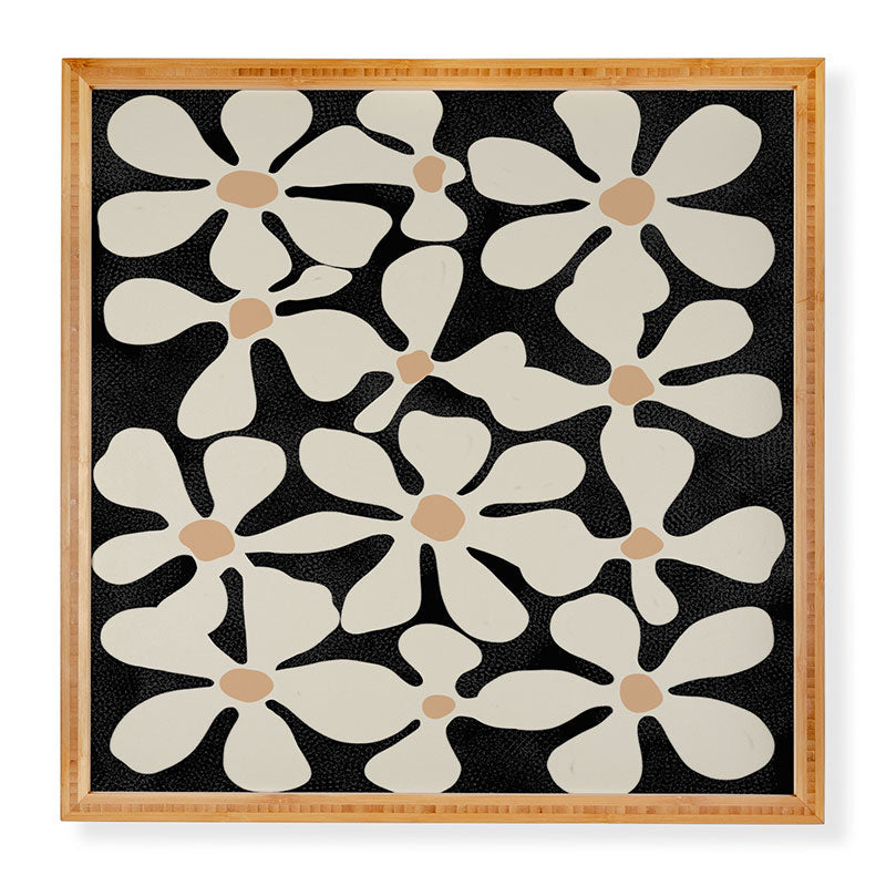 DorisciciArt Midnight Bohemian Floral Framed Wall Art