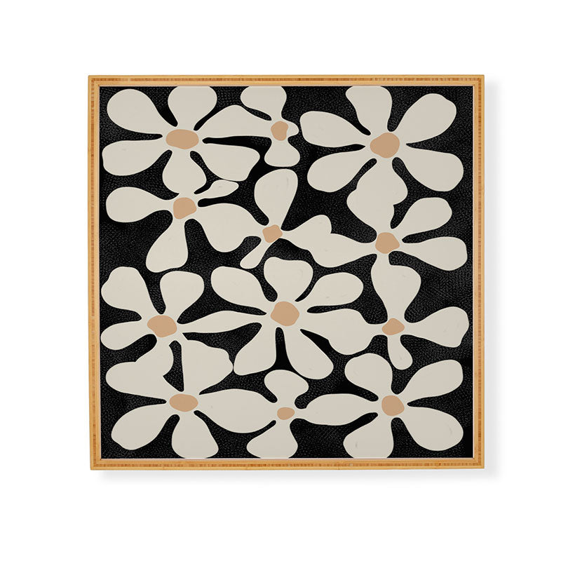 DorisciciArt Midnight Bohemian Floral Framed Wall Art