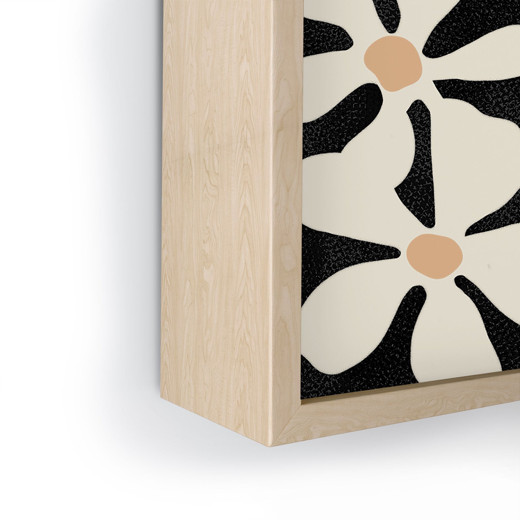 DorisciciArt Midnight Bohemian Floral Framed Mini Art Print