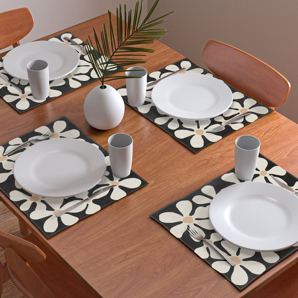 DorisciciArt Midnight Bohemian Floral Placemat