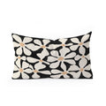 DorisciciArt Midnight Bohemian Floral Oblong Throw Pillow