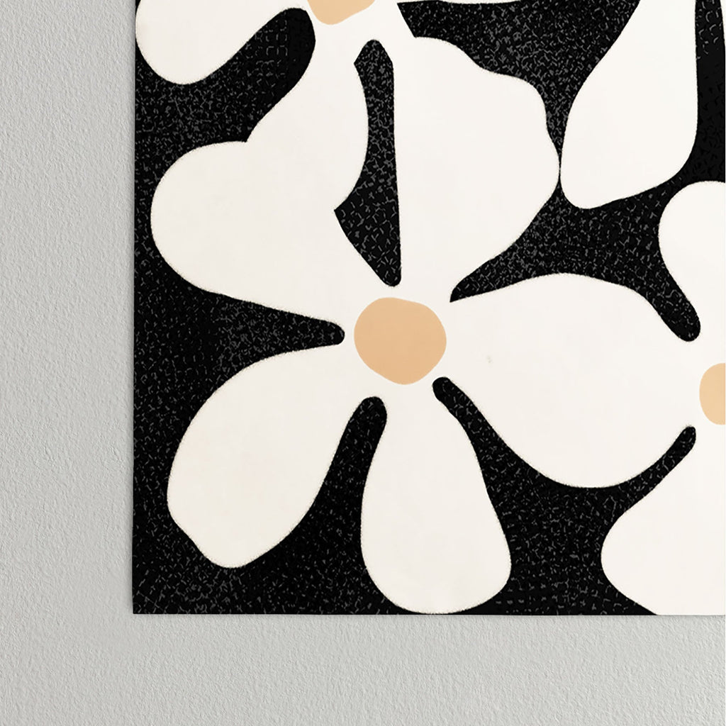 DorisciciArt Midnight Bohemian Floral Poster