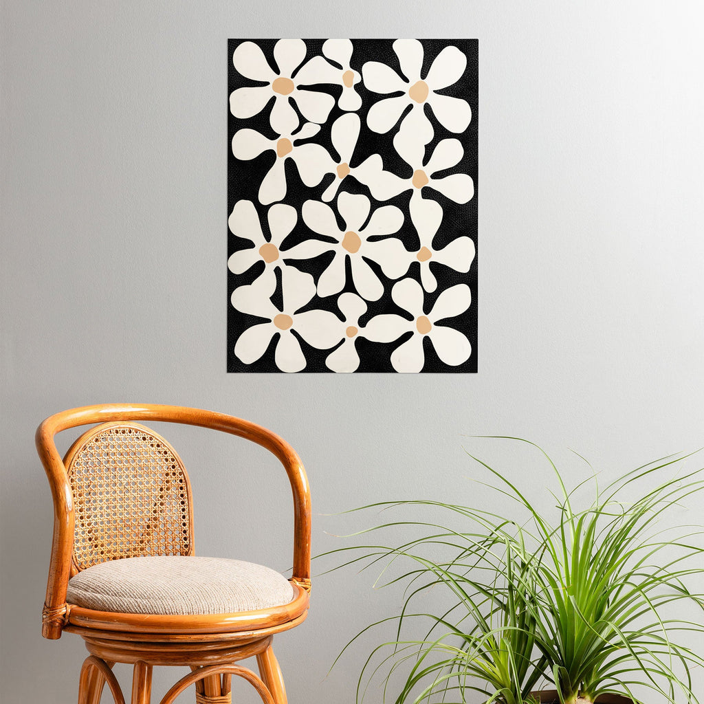 DorisciciArt Midnight Bohemian Floral Poster