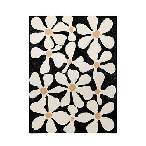DorisciciArt Midnight Bohemian Floral Poster