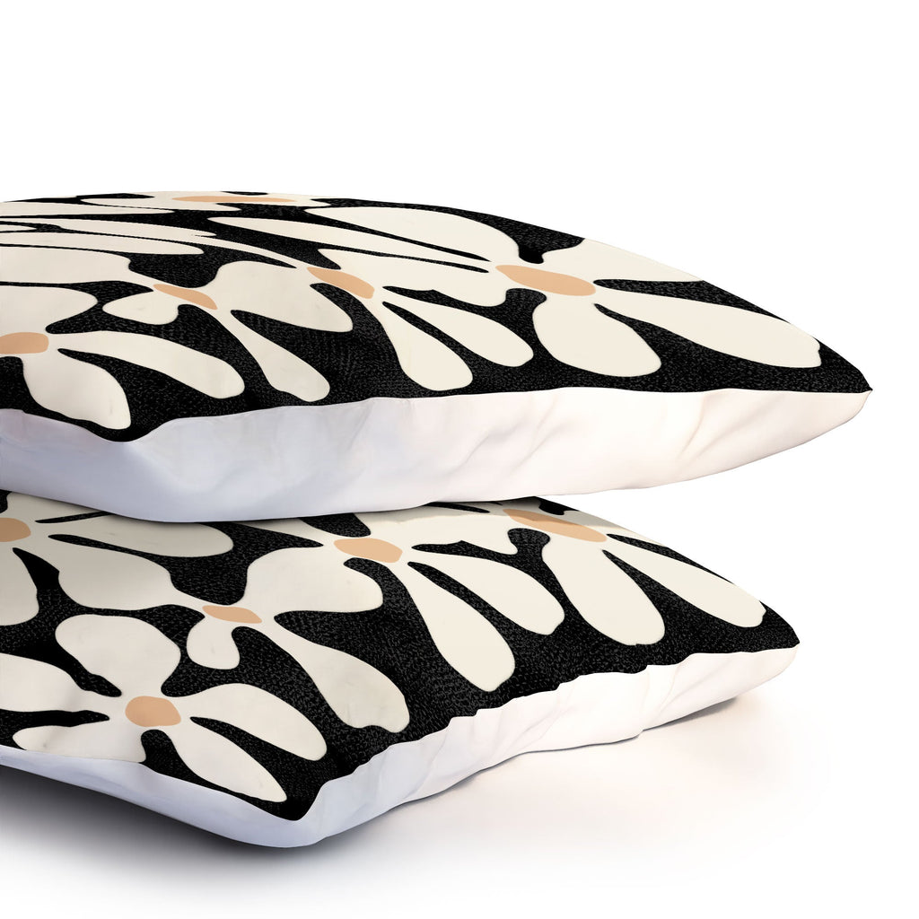 DorisciciArt Midnight Bohemian Floral Pillow Shams
