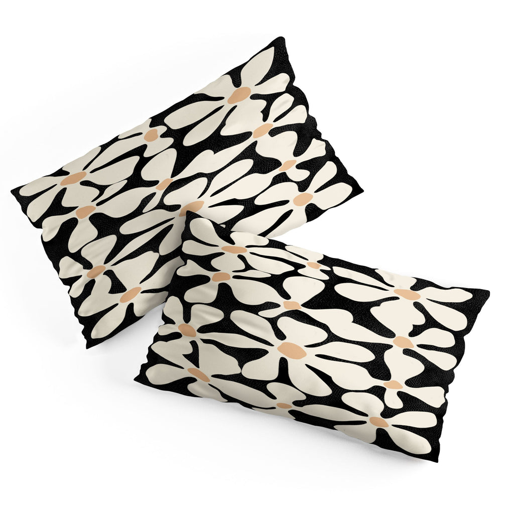 DorisciciArt Midnight Bohemian Floral Pillow Shams