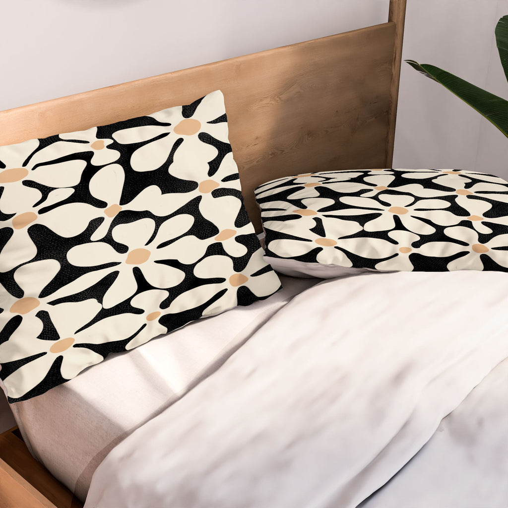 DorisciciArt Midnight Bohemian Floral Pillow Shams