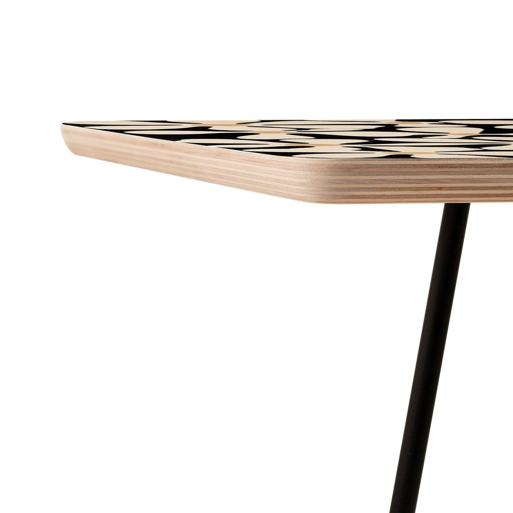DorisciciArt Midnight Bohemian Floral Side Table