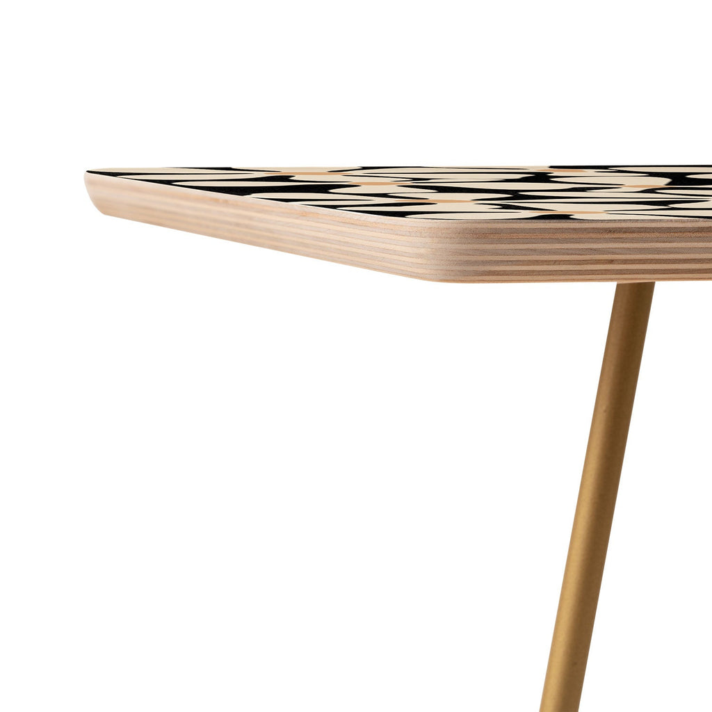 DorisciciArt Midnight Bohemian Floral Side Table