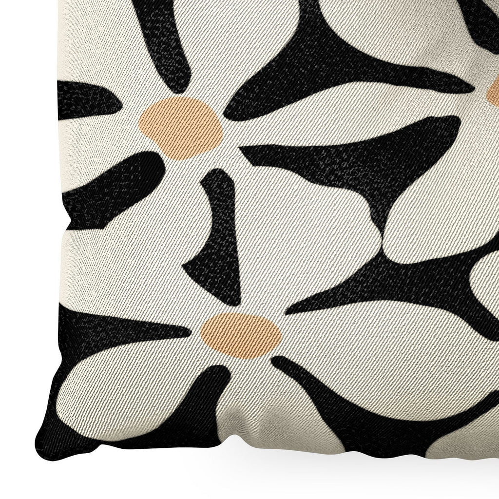 DorisciciArt Midnight Bohemian Floral Floor Pillow Square