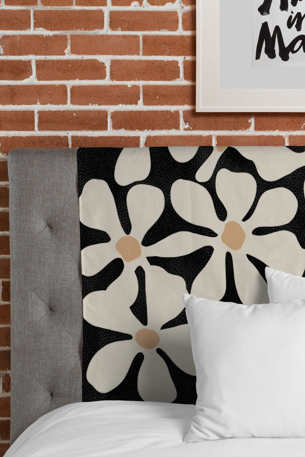DorisciciArt Midnight Bohemian Floral Tapestry