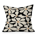 DorisciciArt Midnight Bohemian Floral Outdoor Throw Pillow