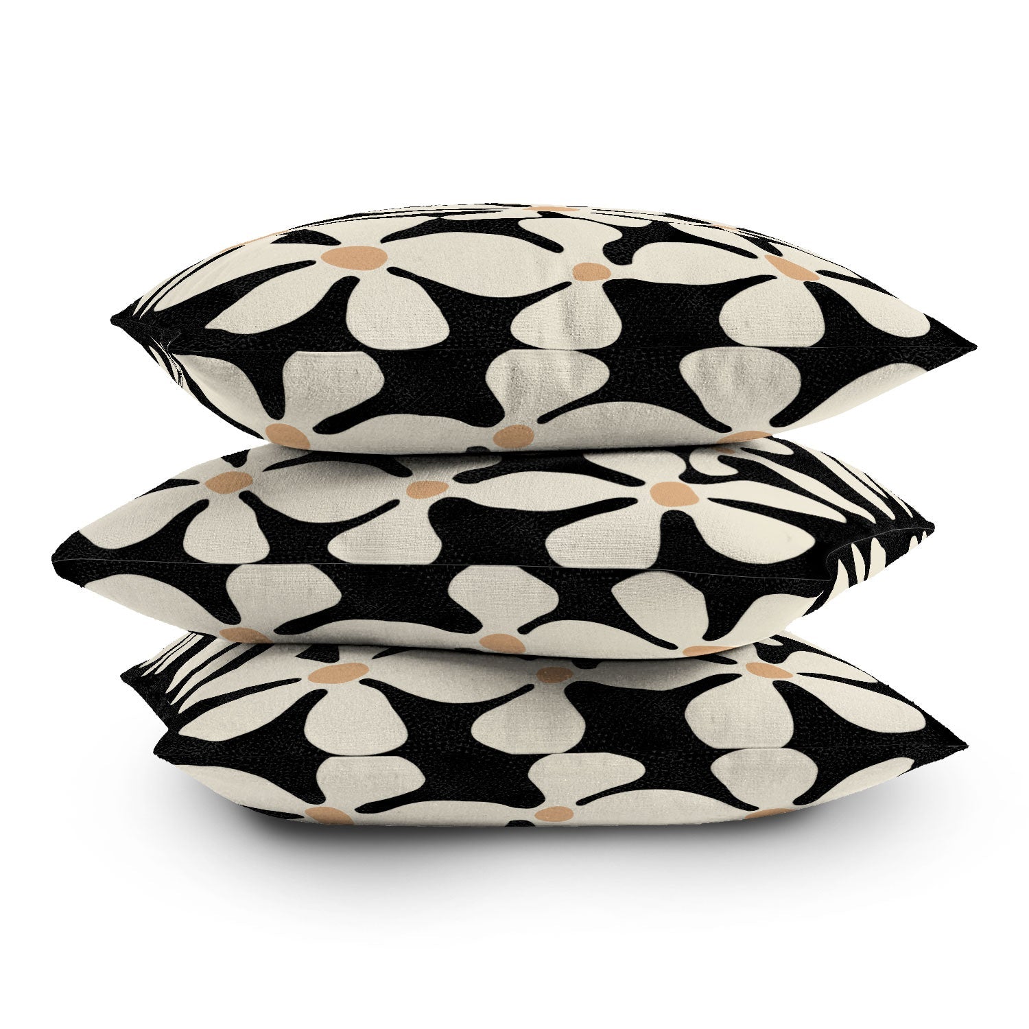 DorisciciArt Midnight Bohemian Floral Outdoor Throw Pillow