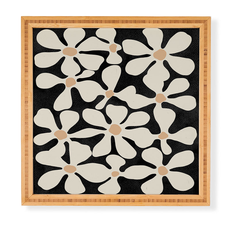 DorisciciArt Midnight Bohemian Floral Framed Wall Art
