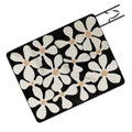 DorisciciArt Midnight Bohemian Floral Picnic Blanket
