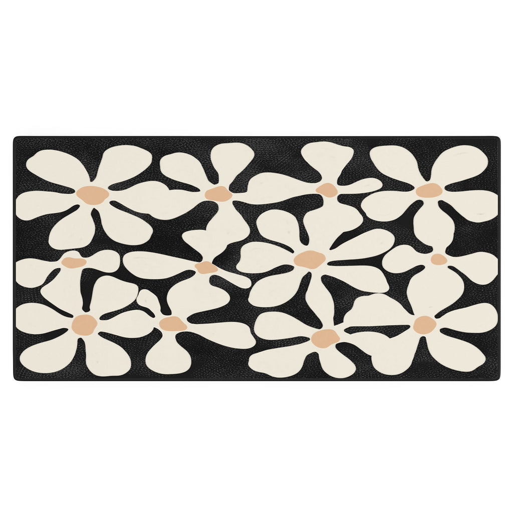 DorisciciArt Midnight Bohemian Floral Desk Mat