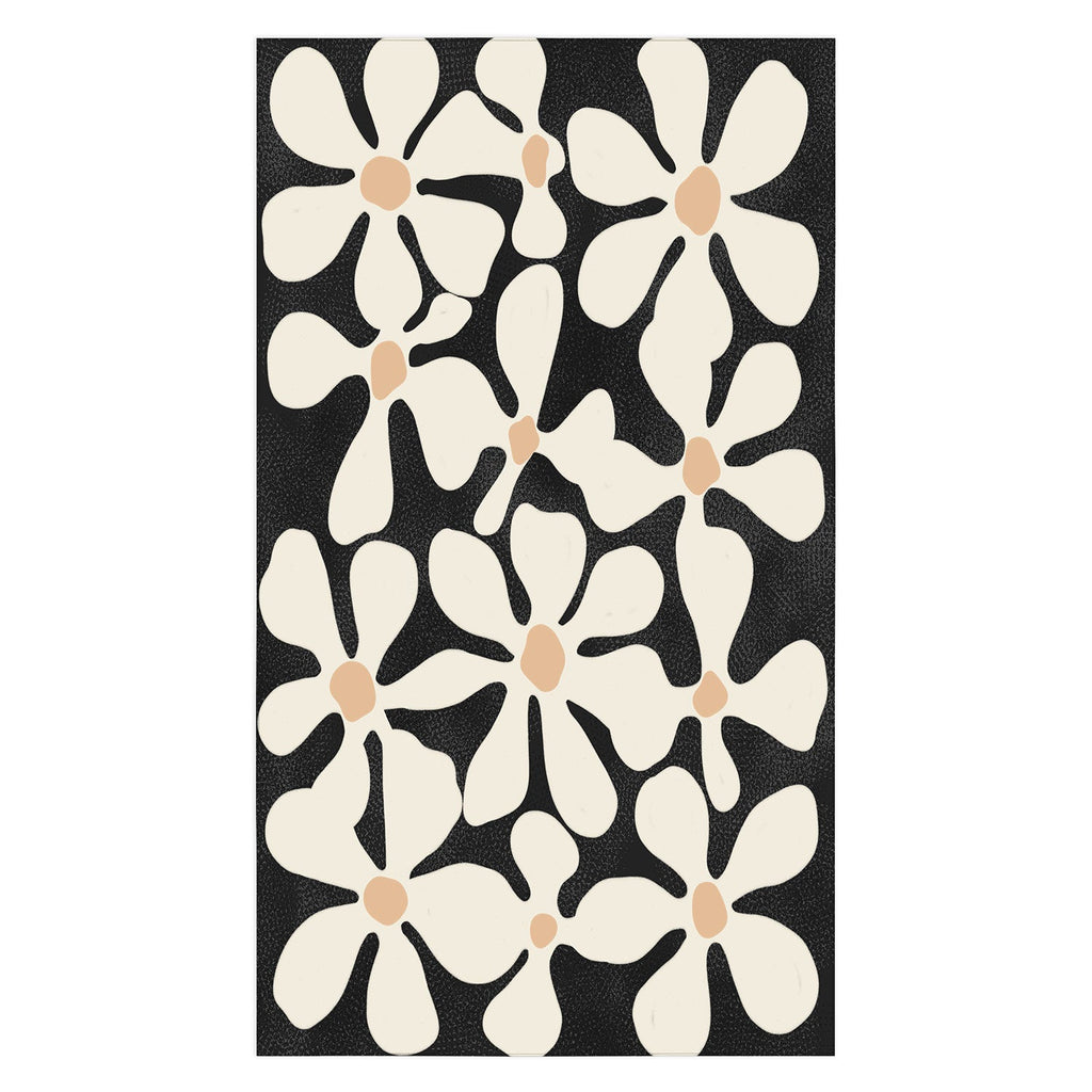 DorisciciArt Midnight Bohemian Floral Tablecloth