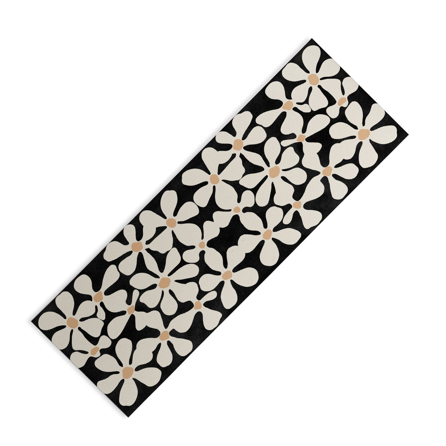 DorisciciArt Midnight Bohemian Floral Yoga Mat