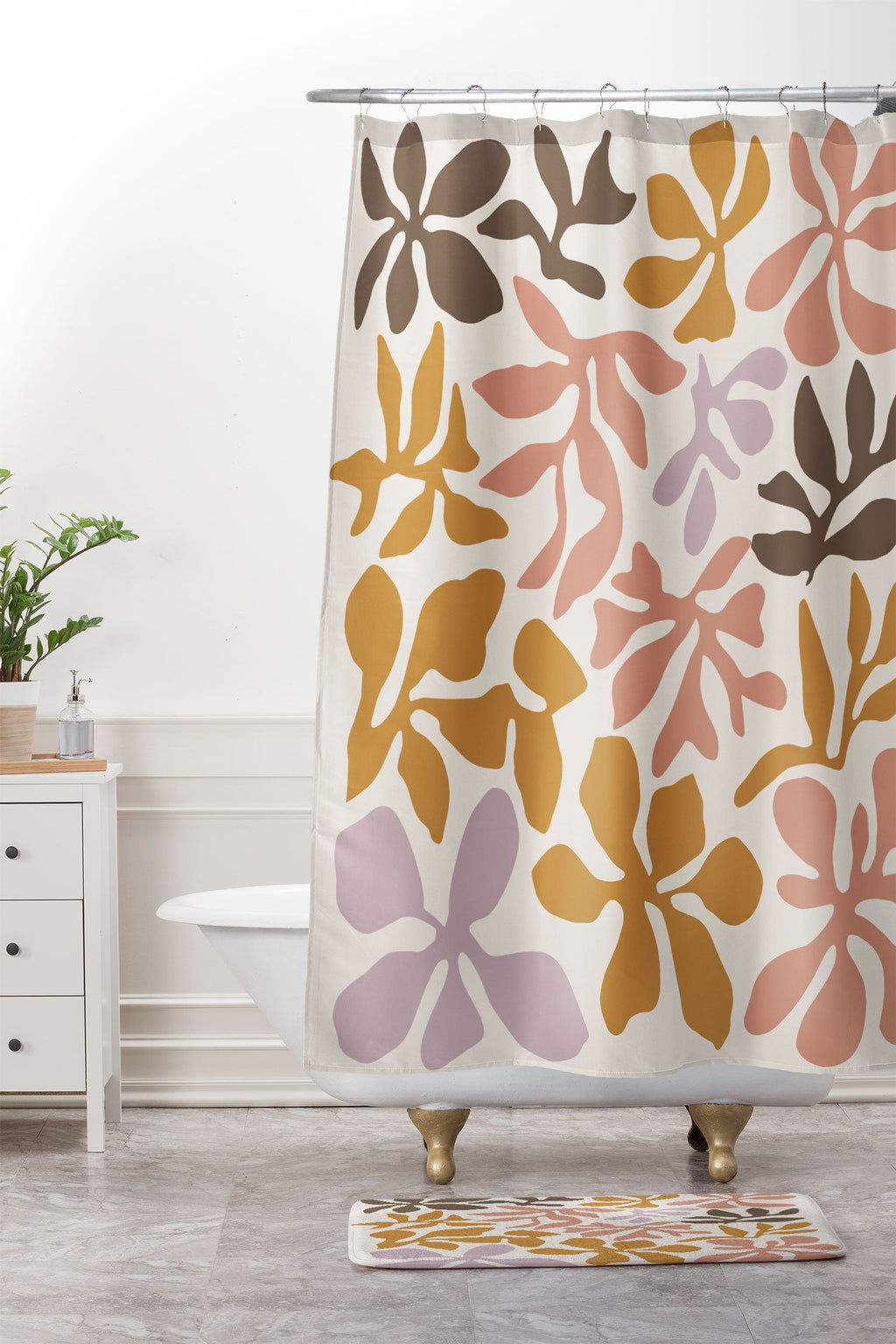 DorisciciArt Mistral dusk Memory Foam Bath Mat