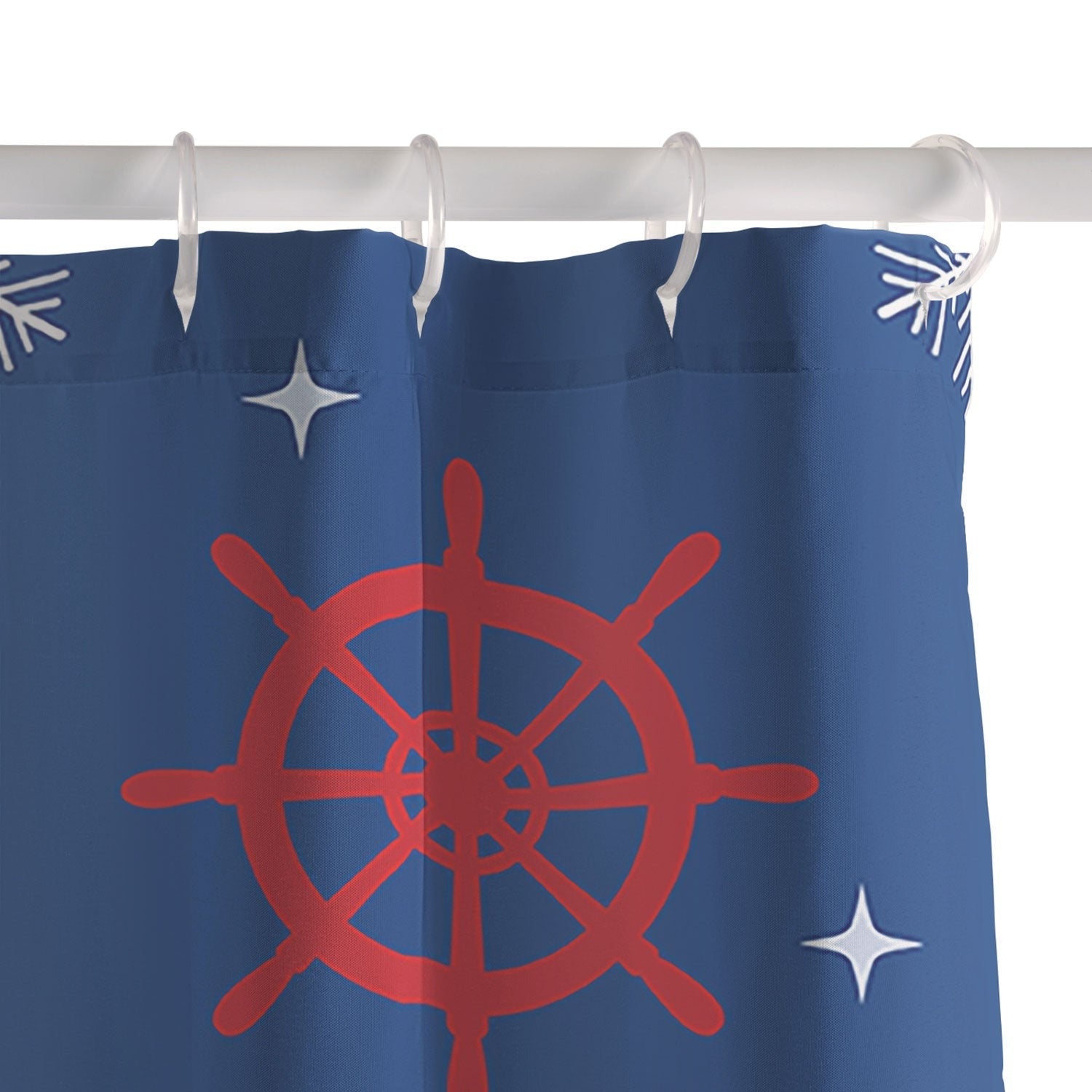 Design by Spark Holiday Helms and Snowflakes Shower Curtain