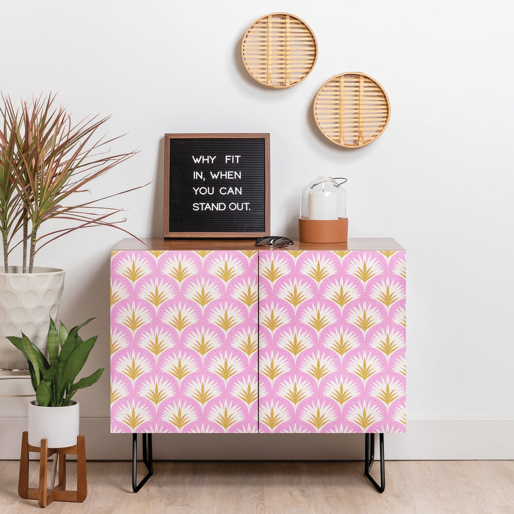 Jennifer Labre Pink Palmetto Credenza