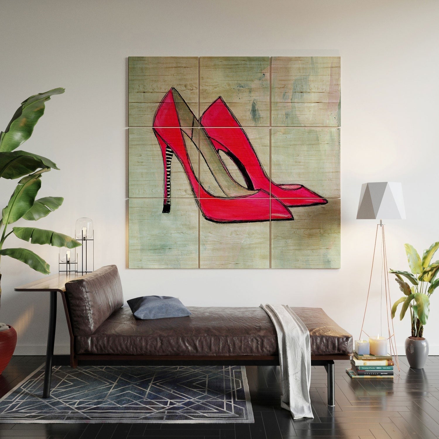 Sophia Buddenhagen Neon Walk Wood Wall Mural