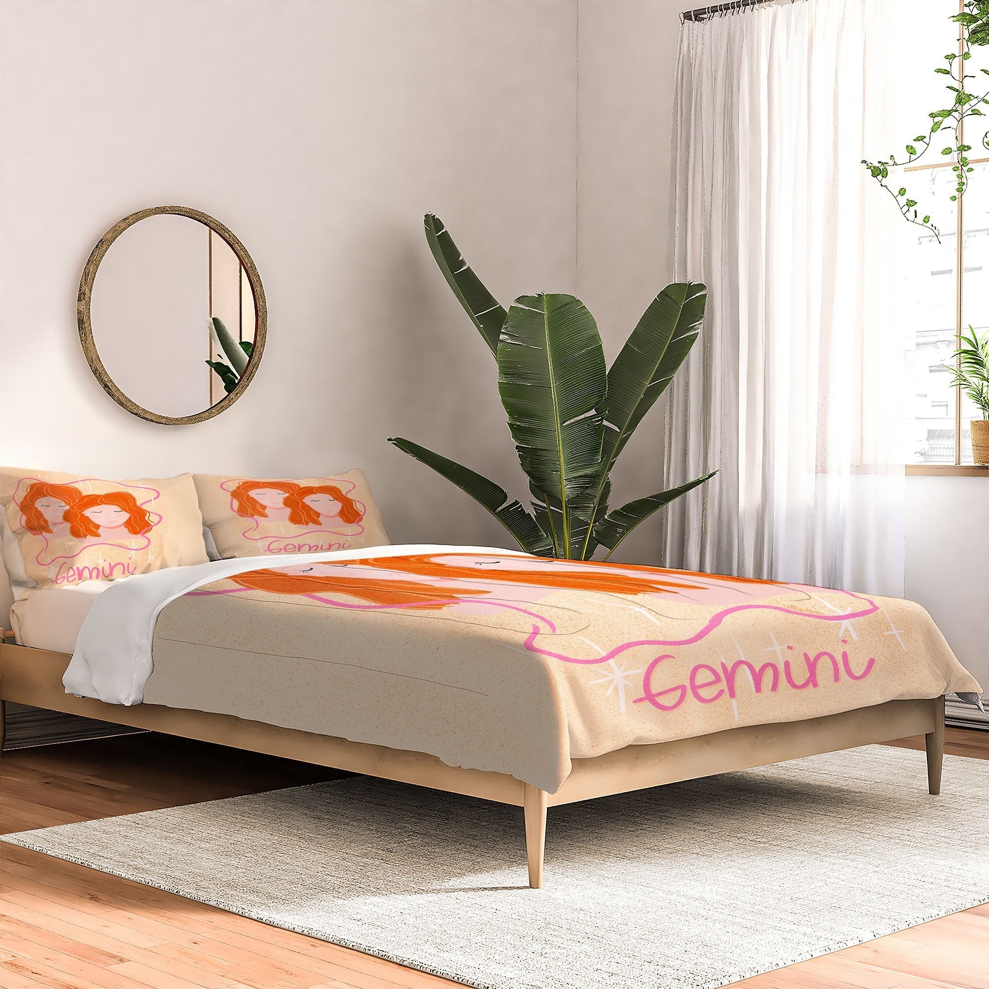 Little Om Zodiac Signs Gemini Comforter
