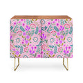 Pimlada Phuapradit Ditsy Purple Floral Half Drop Credenza