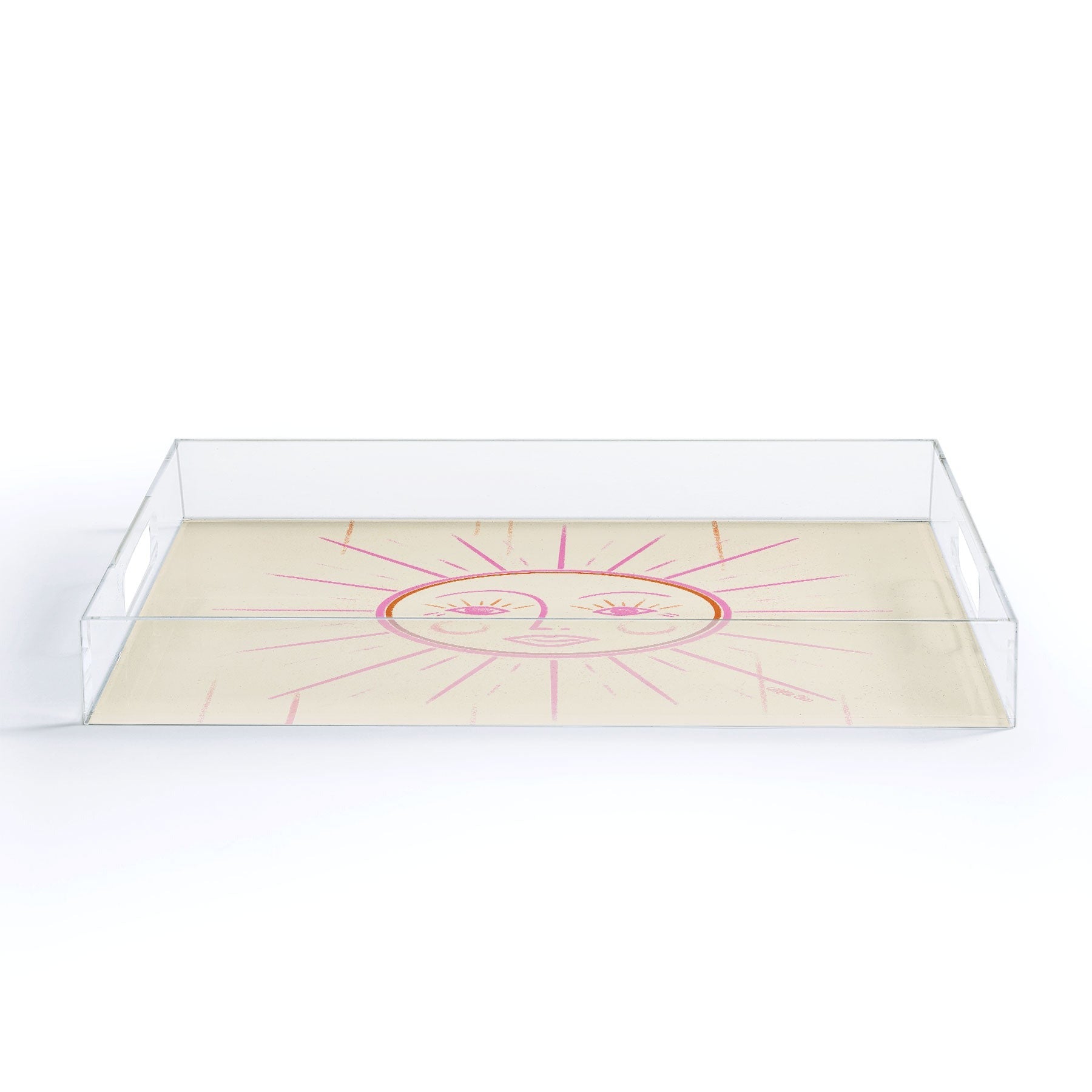 Little Om Celestial Sun cream Acrylic Tray