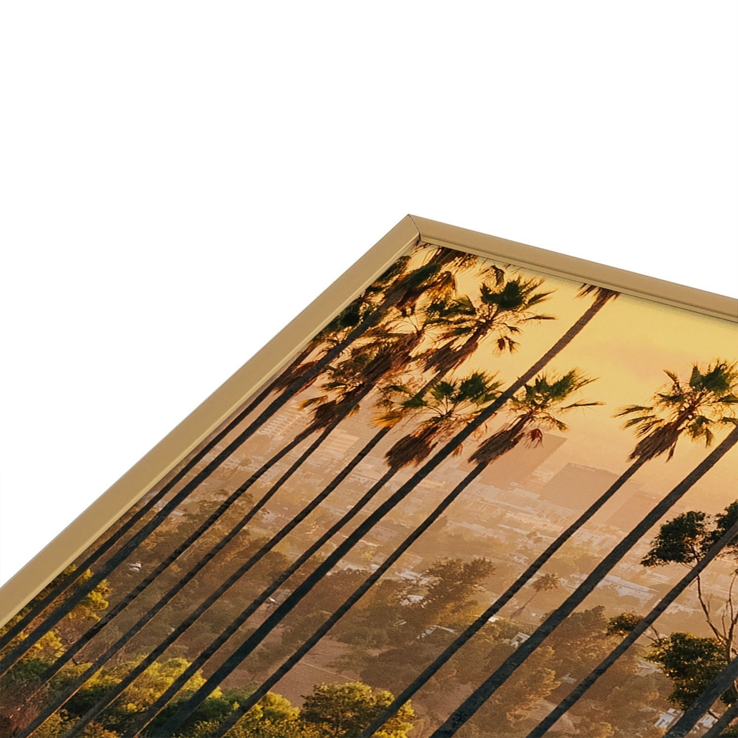 Gal Design Sunset Blvd Square Metal Framed Art Print