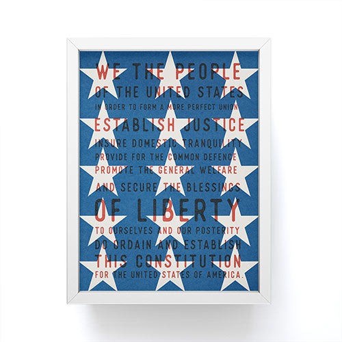 DENY Designs Starred Preamble Framed Mini Art Print