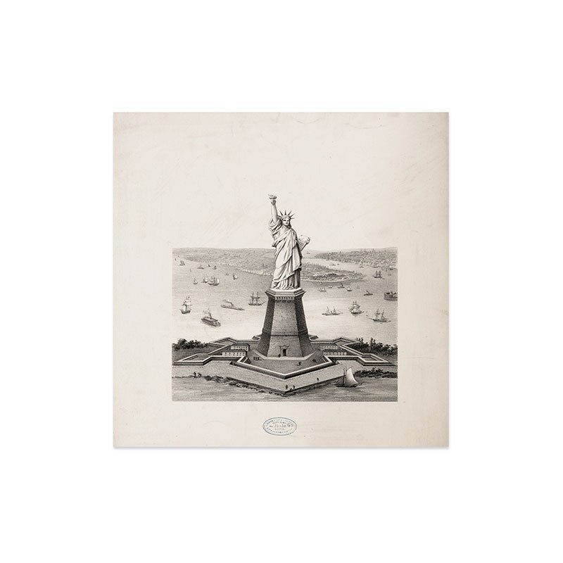 DENY Designs Vintage Lady Liberty Art Print