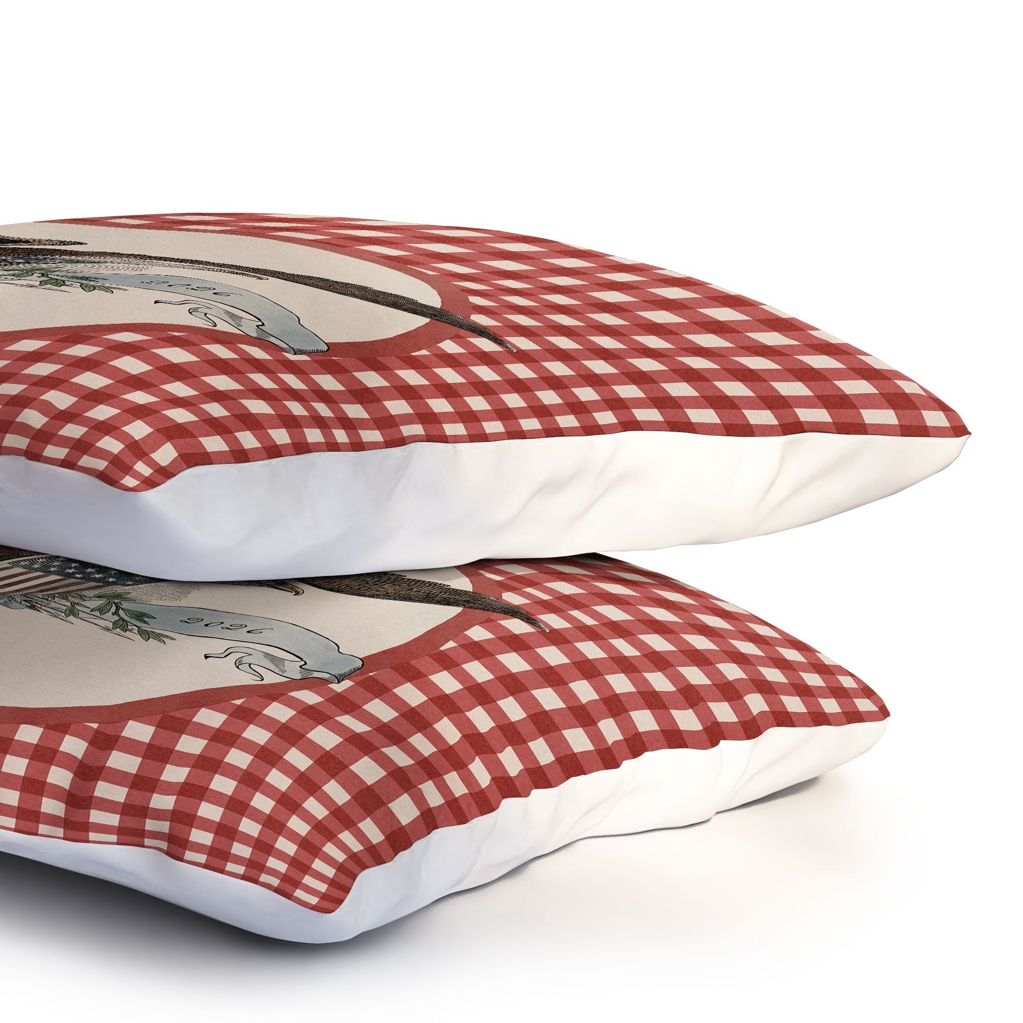 DENY Designs Gingham Eagle Pillow Shams