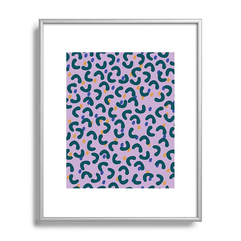 Camilla Foss Pebbles Mix Metal Framed Art Print