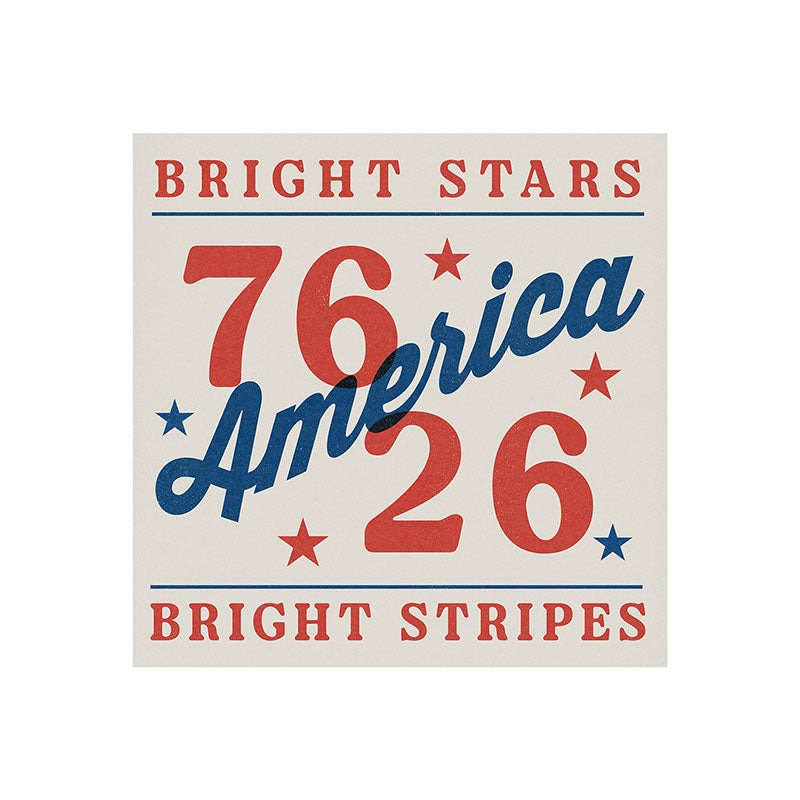 DENY Designs Bright Stars Bright Stripes Art Print