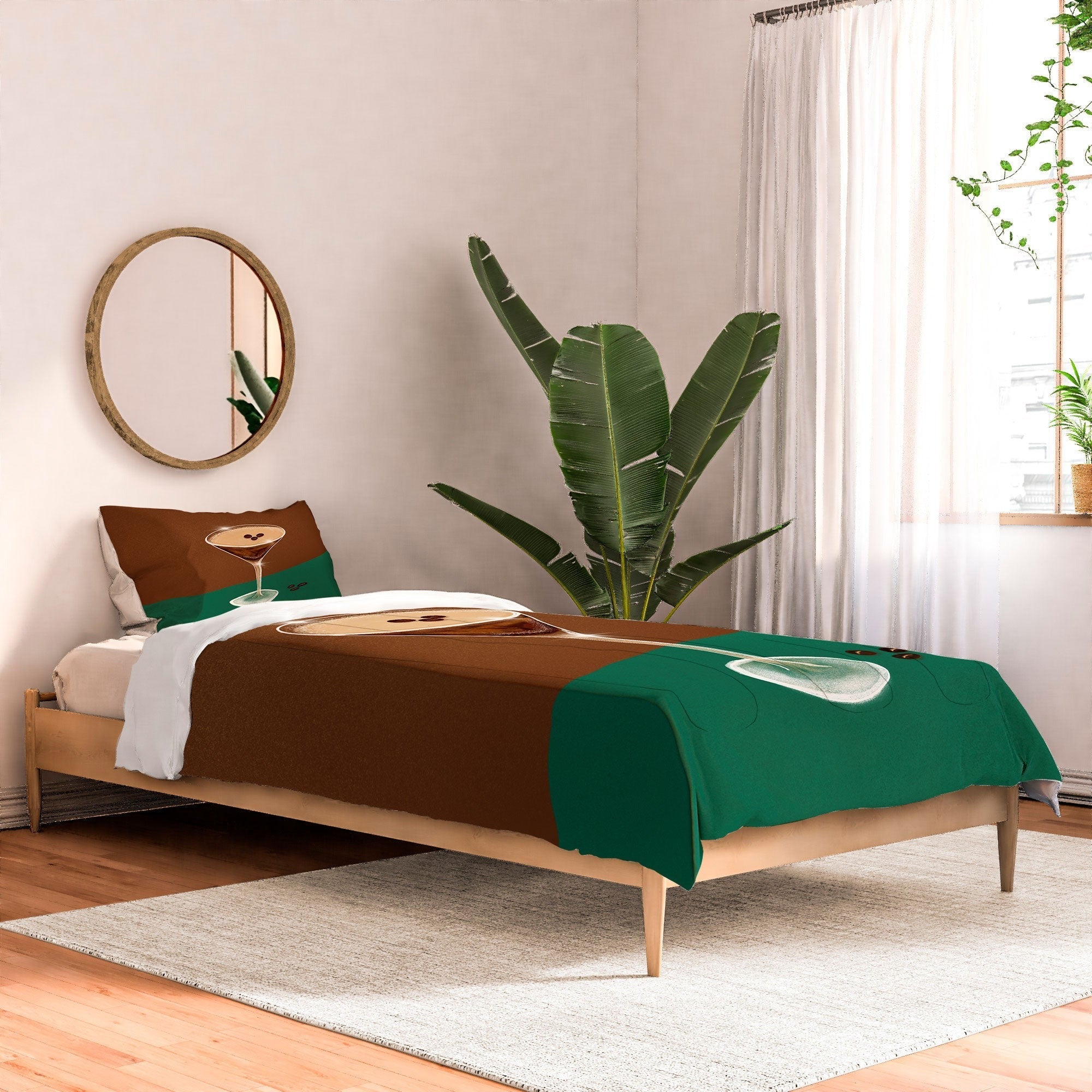 Design by Spark Expresso Martini Coffee Beans Comforter