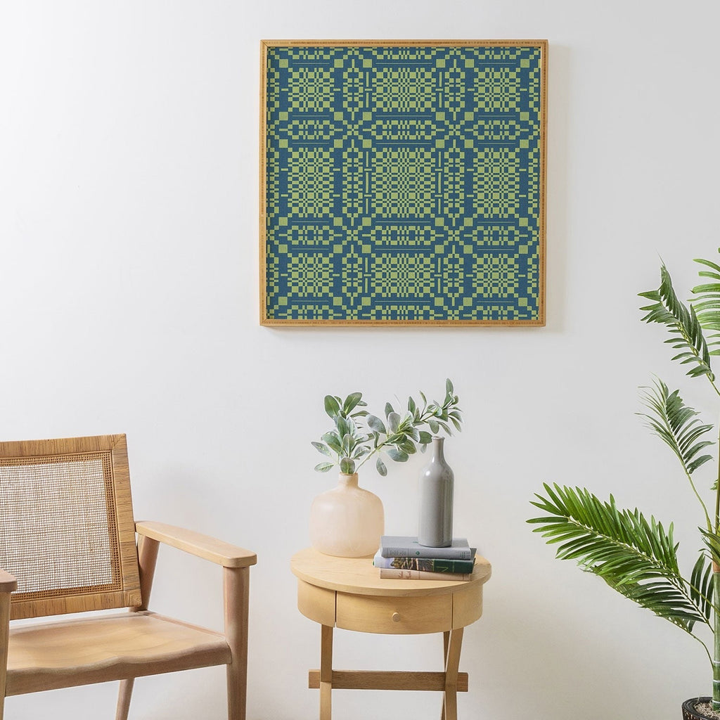 Marta Barragan Camarasa Nostalgic Grid Design Framed Wall Art