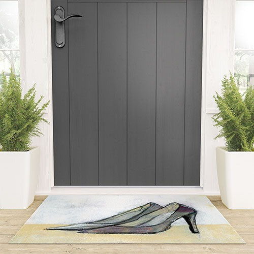 Sophia Buddenhagen Grey Stiletto Welcome Mat