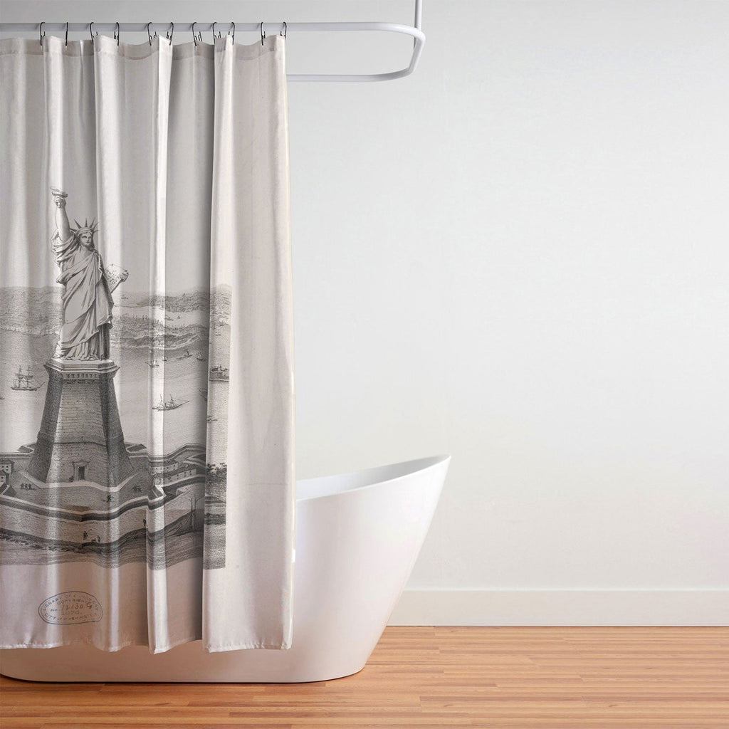 DENY Designs Vintage Lady Liberty Shower Curtain