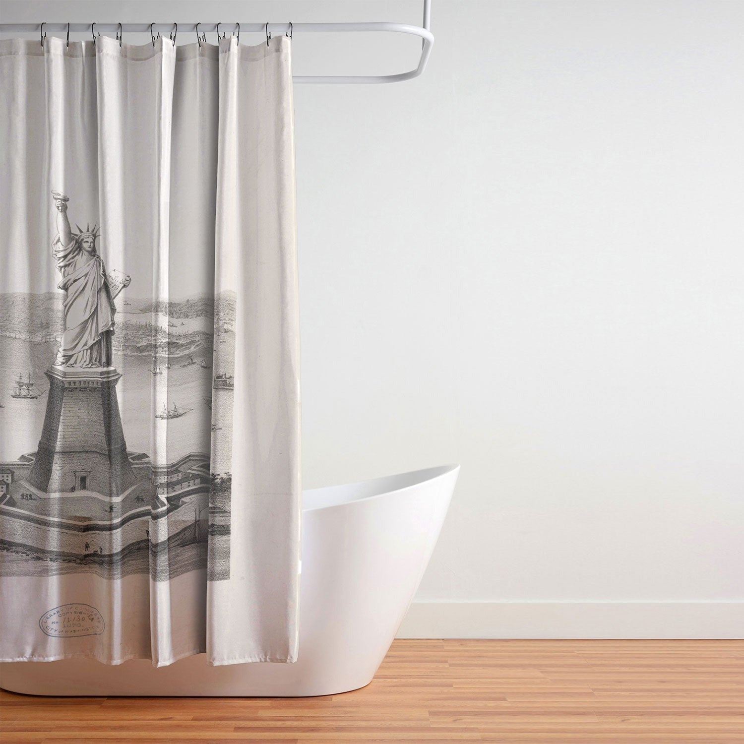 DENY Designs Vintage Lady Liberty Shower Curtain