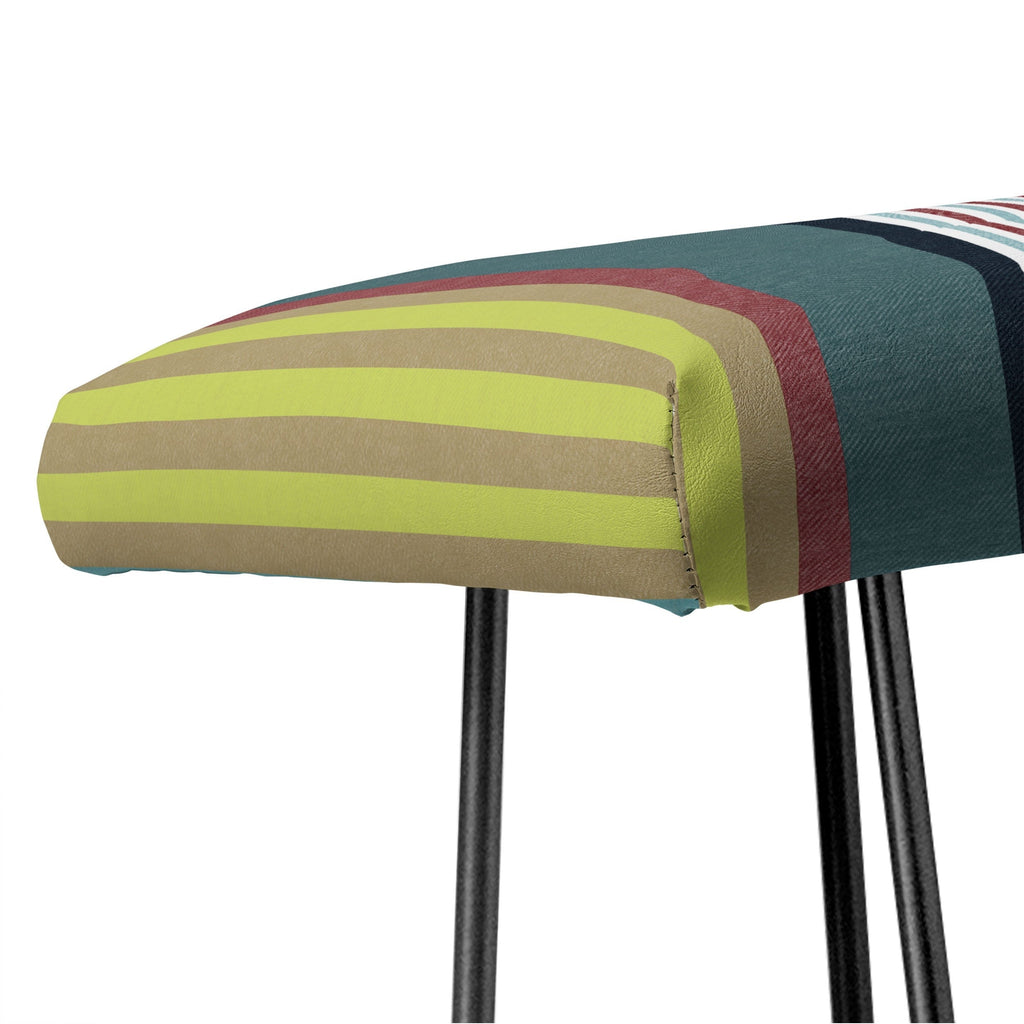 Marta Barragan Camarasa Colorful Stripe Delight Bench