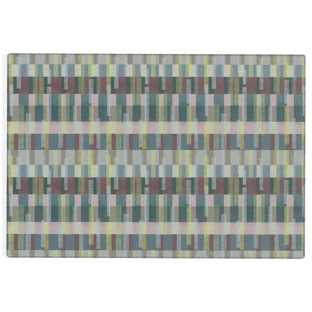 Marta Barragan Camarasa Dynamic Linear Blocks Outdoor Rug